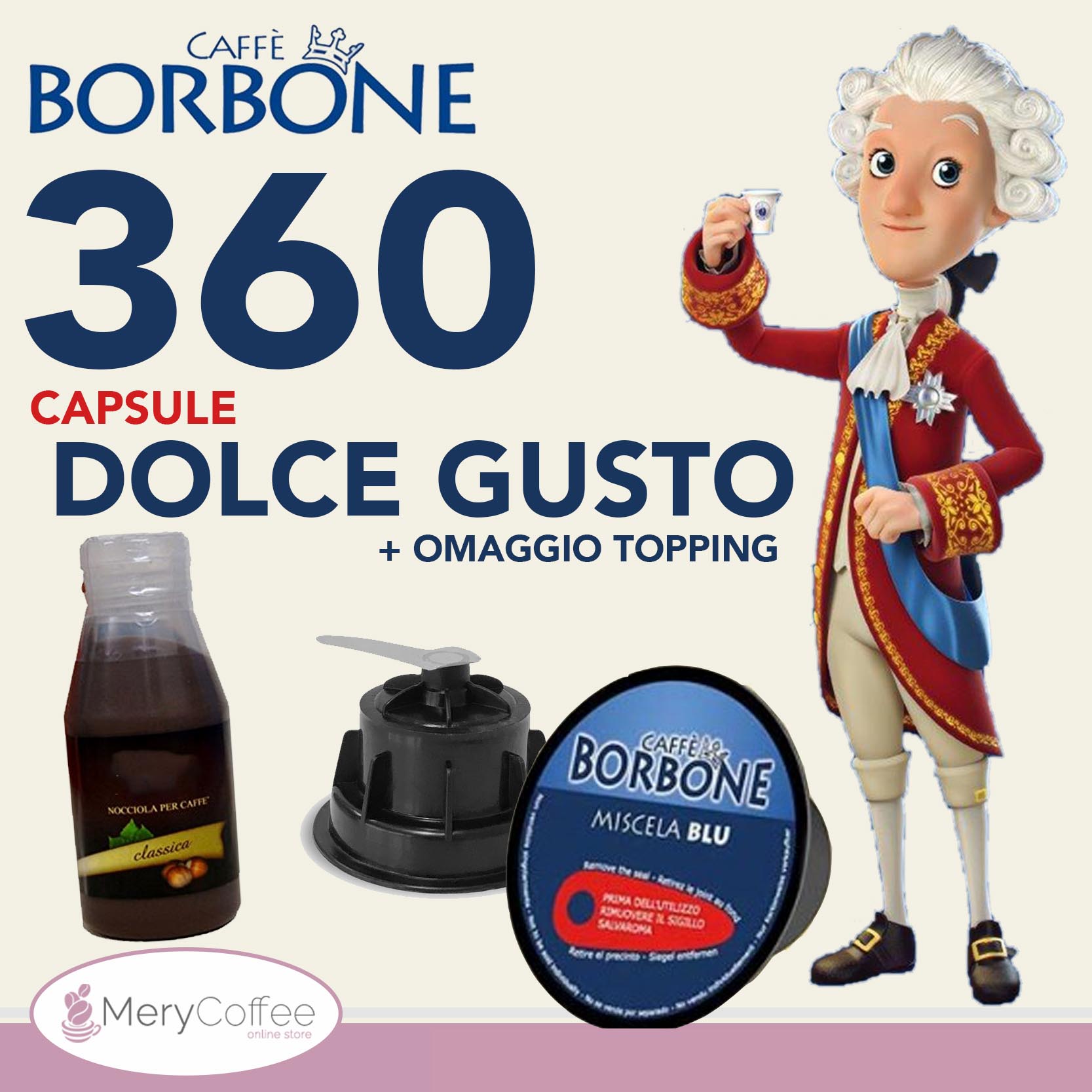 360 capsule Borbone per Nescafè Dolce Gusto Miste